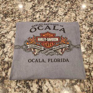 Vintage 2006 Harley Davidson Ocala Florida Gray Mens L Barb Wire NWT NOS
